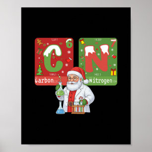Poster Natal 67 Meme Ciência Química Humor Periódico