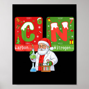 Poster Natal 67 Meme Ciência Química Humor Periódico