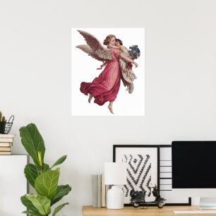 Poster Natal Antigo, Anjo da Guarda Vitoriano