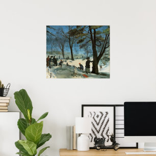 Poster Natal Antigo, Central Park no Inverno Glackens