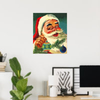 Natal Antigo, Papai Noel dos anos 50 Alegre e Retr