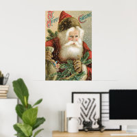 Natal Antigo, Papai Noel Vitoriano com Pinheiro