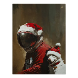 Pôster Natal Astronauta