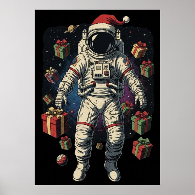 Poster Natal Astronauta Natal  (Frente)