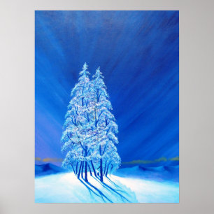 Pôster Natal azul nº 2