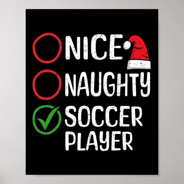 Poster Natal bom jogador de futebol malvado Lis (Frente)
