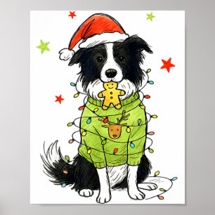 Poster Natal Border Collie Natal Border Collie Cão Mãe