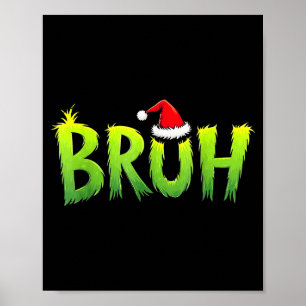 Poster Natal Bruh Crianças Adolescentes Meninos Humor Nat