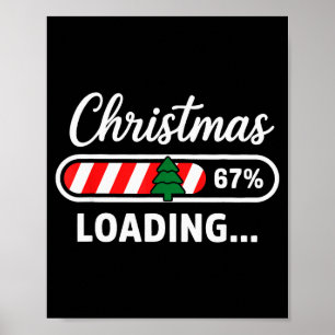 Poster Natal Carregando 67% Engraçado 6 7 Meme Xmas Gen A