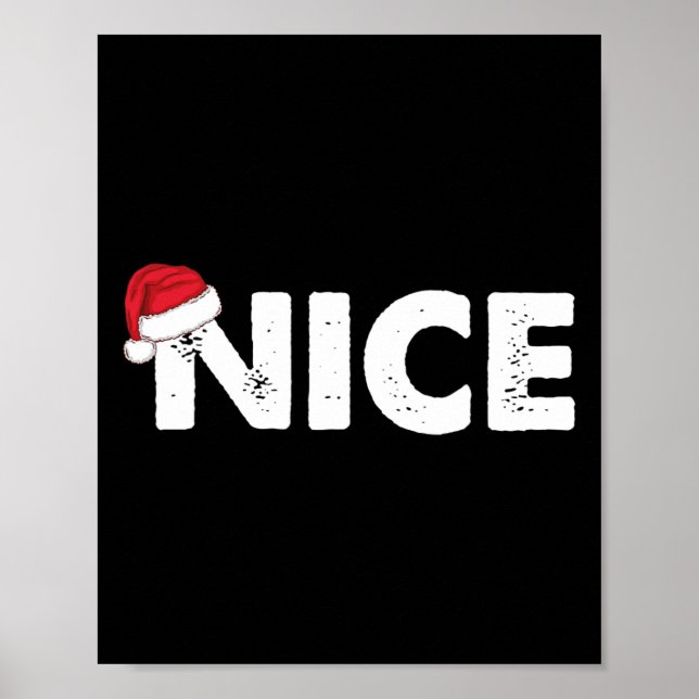 Poster Natal Combinando Travesso ou Bonzinho (Frente)