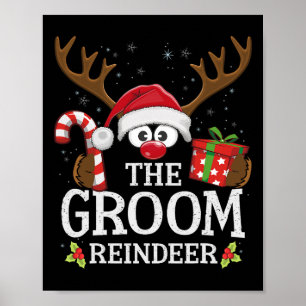 Poster Natal Correspondência do Noivo Rena Família
