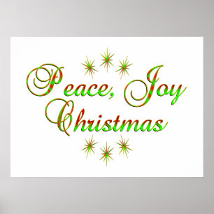 Pôster Natal da alegria da paz