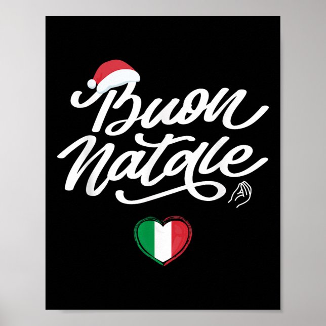 Poster Natal da família italiana Buon Natale, Orgulho da  (Frente)