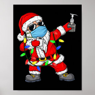 Poster Natal Dabbing Papai Noel Natal Diversão Boys Kids