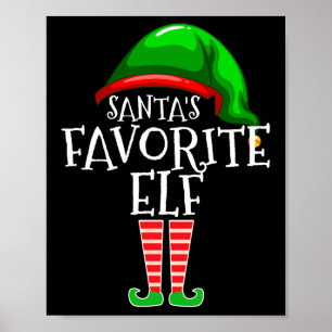 Poster Natal de Correspondência de Grupo Elf Favorito par