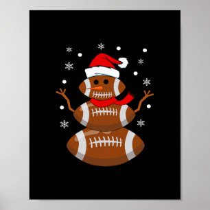 Poster natal de futebol americano