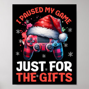 Poster Natal de jogador de jogos eletrônicos Xmas Vídeo G