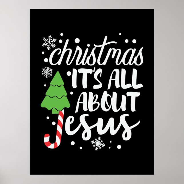 Poster Natal De Natal É Tudo Sobre Jesus (Frente)