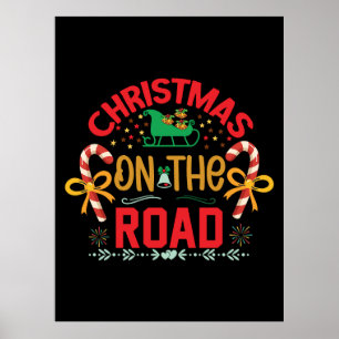 Poster Natal De Natal Na Estrada
