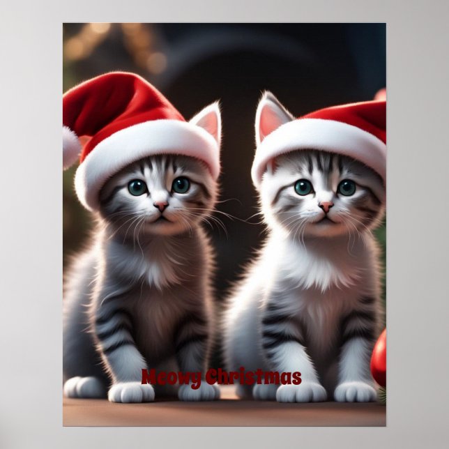 Poster Natal do Gatinho (Frente)