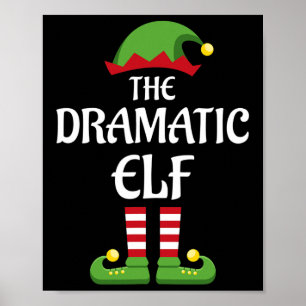 Poster Natal do Grupo de Combinação da Família Elf Dramát