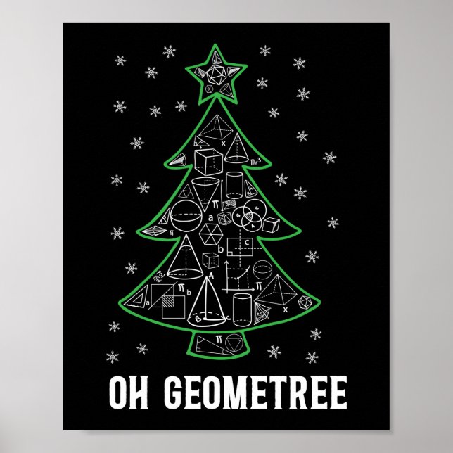 Poster Natal do Nerd Geometree (Frente)