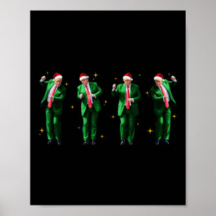 Poster Natal Donald Trump Presidente 2024 Dançar Funn