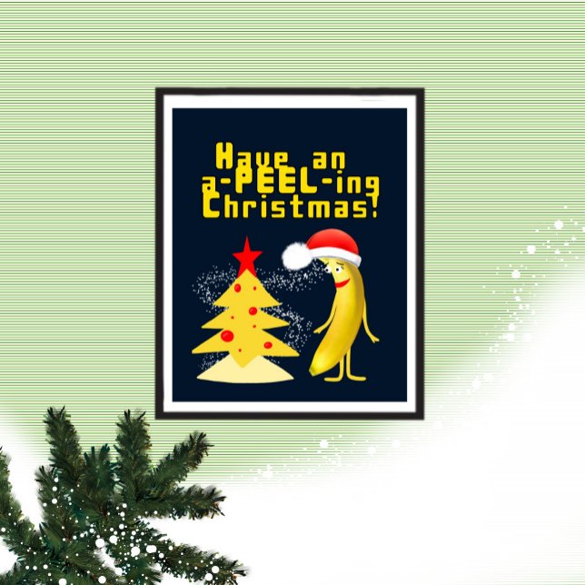 Poster Natal e banana (Criador carregado)