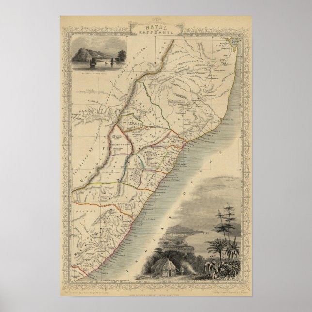 Pôster Natal E Kaffraria (Frente)