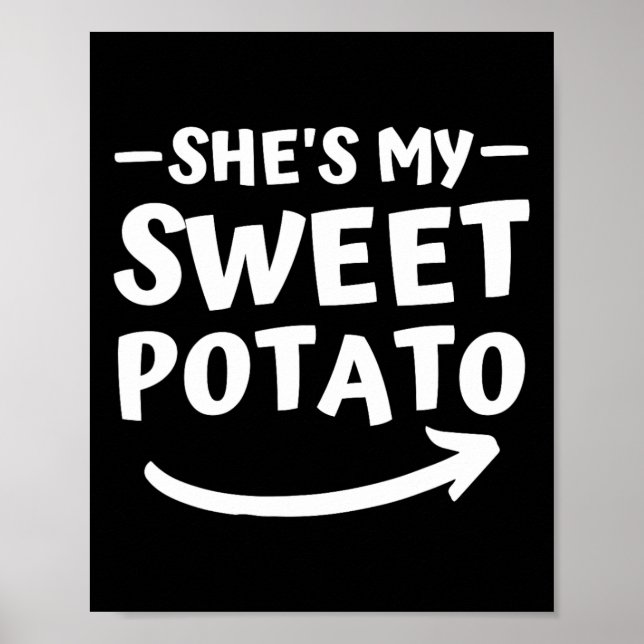 Poster Natal Ela é a minha batata doce que eu estou a com (Frente)