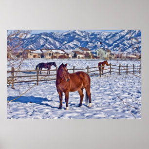 Poster Natal em Bozeman Montana