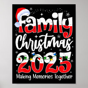 Poster Natal em Família 2025 Roupas de Natal Combinando F