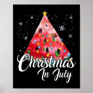 Poster Natal Em Julho Design Melão No Natal