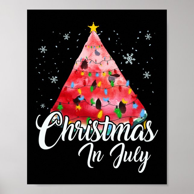 Poster Natal Em Julho Design Melão No Natal (Frente)