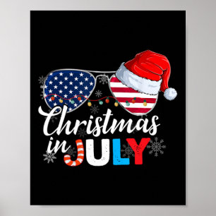 Poster Natal Em Julho Estigia Bandeira Americana 4 De Jul