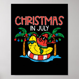 Poster Natal Em Julho Melancia Bynana Meninas Criança