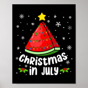 Poster Natal Em Julho Melancia Divertido Verão Praia Xm
