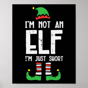 Poster Natal Em Não Elf Apenas Pequenas E Engraçadas Mulh