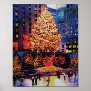 Poster Natal em Nova Iorque, Rockefeller Center