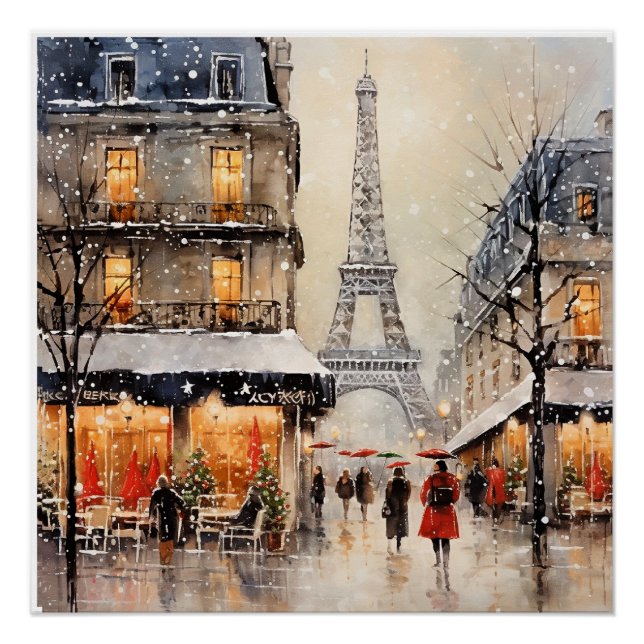 Pôster Natal em Paris,  (Frente)