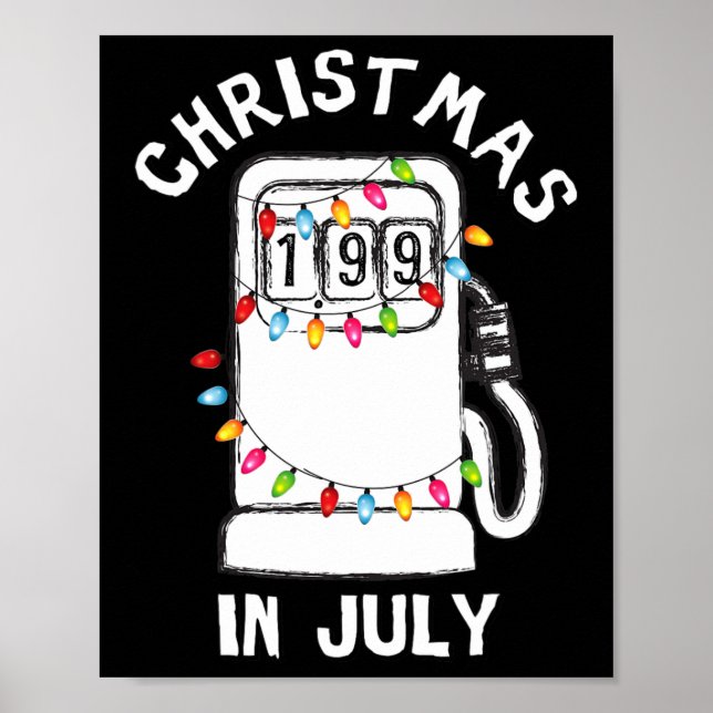 Poster Natal Engraçado e Sarcástico em Julho Bomba de Com (Frente)