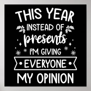 Poster Natal Engraçado Feriado Dizendo Engraçado Presente