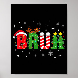 Poster Natal Engraçado Plaid Vermelho Adolescentes Menino