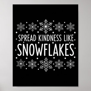 Poster Natal Espalhe Gentileza Como Flocos de Neve - Floc
