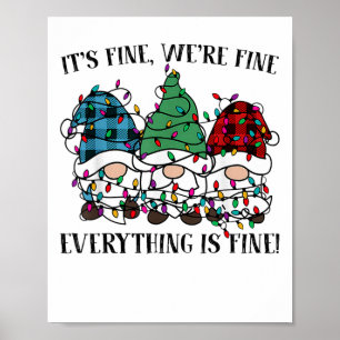 Poster Natal Está Tudo Bem Estamos Bem Tudo Está Bem