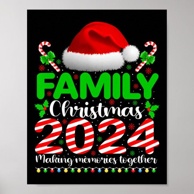Poster Natal Familiar 2024 Homens Engraçados Xmas Homens  (Frente)