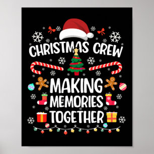 Poster Natal Familiar 2024 Tripulação Natal Matching Xmas