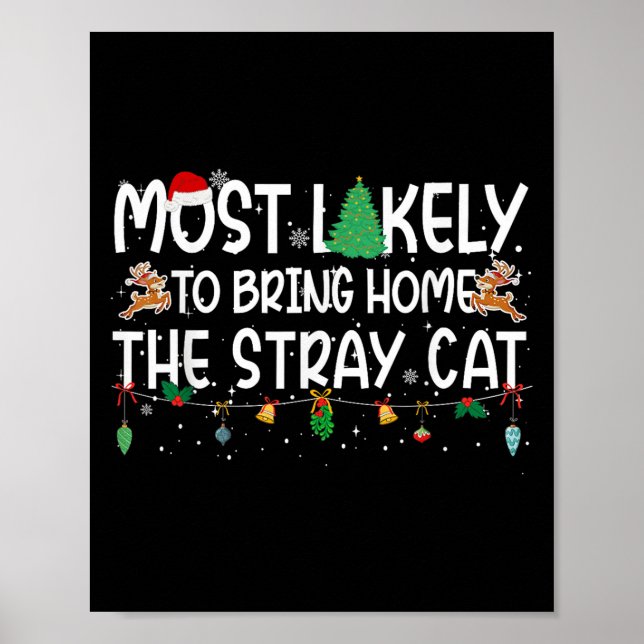 Poster Natal Familiar Mais Provável Para Trazer Para Casa (Frente)