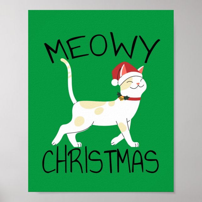 Poster Natal Felino - Natal Divertido (Frente)