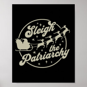 Poster Natal Feminista Derrubar O Patriarcado